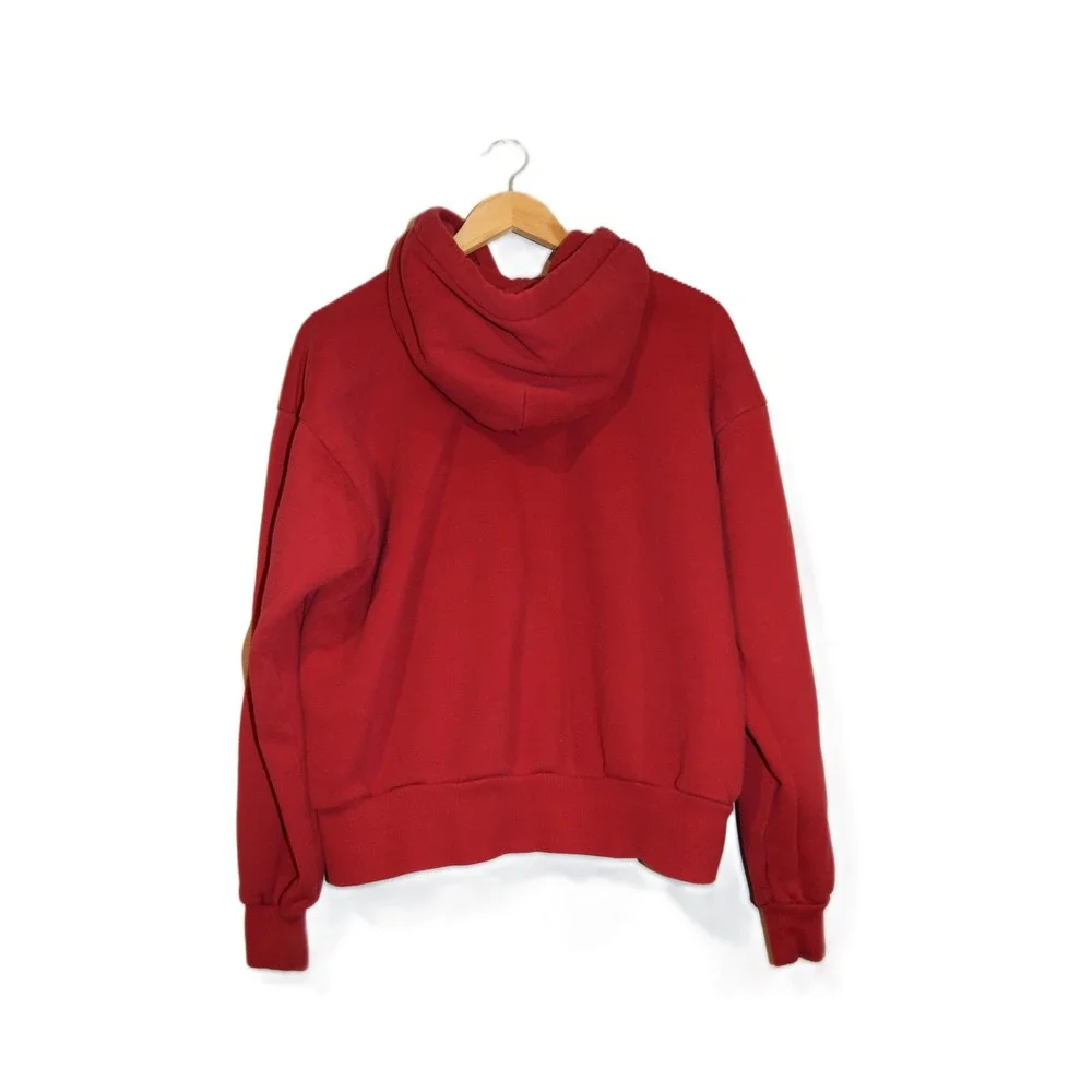 Brixton Men's Red Hoodie Pullover Sweatshirt Size M Embroidered‎ Logo